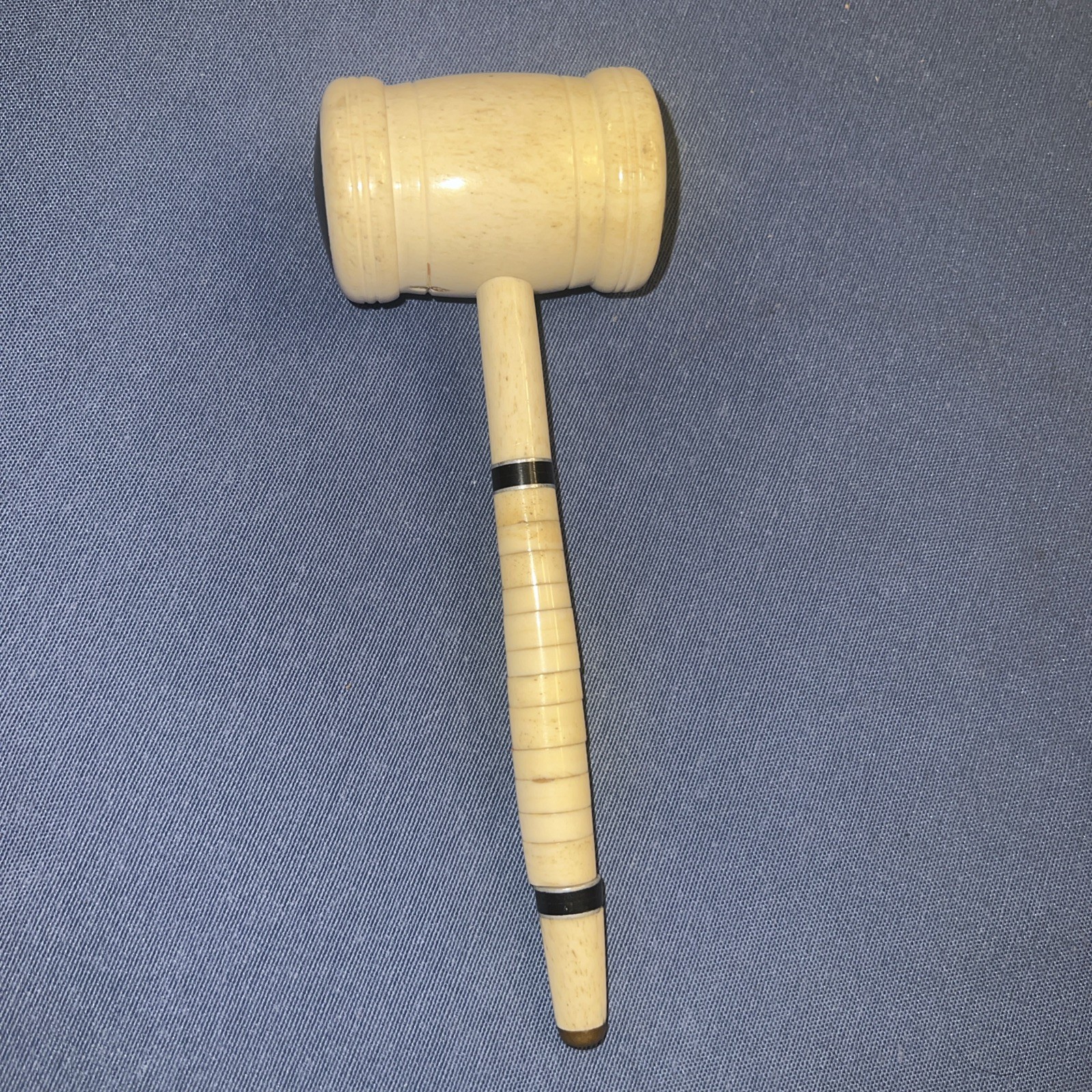 Unusual Carved Gavel 7 1/2”
