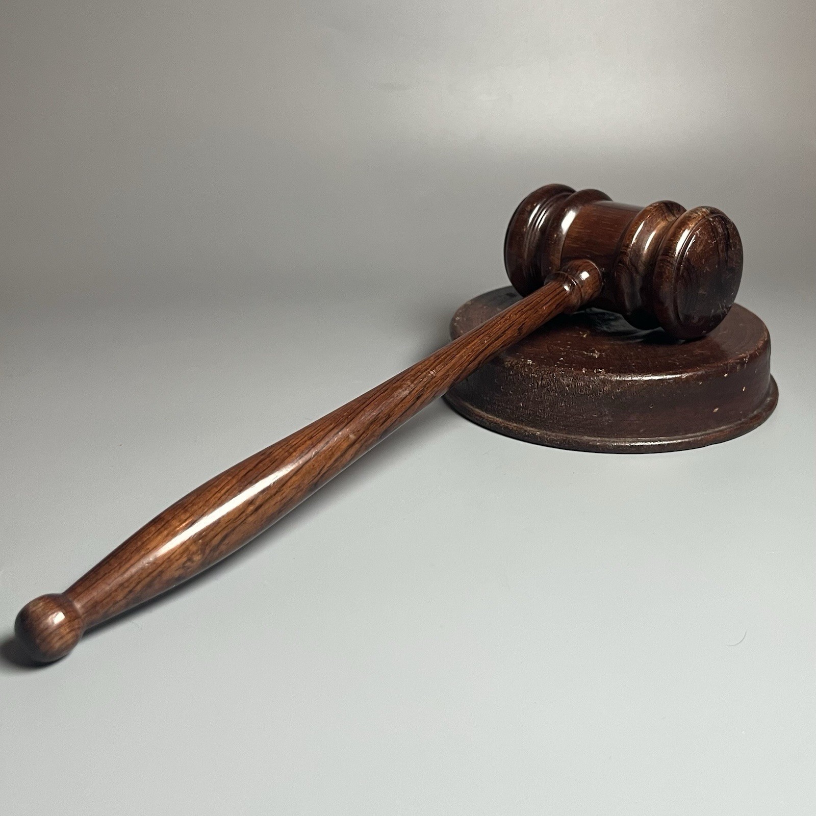 Handcrafted Antique/Vintage Wooden Gavel And Sound Block