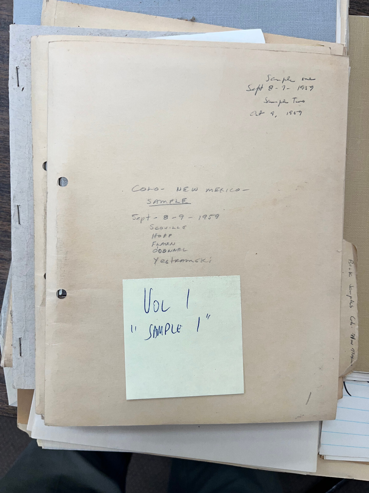 Colorado New Mexico Boundary Dispute Court case 1960 files eb-124