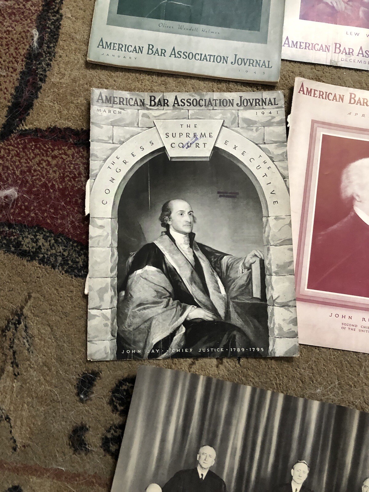 Vintage American Bar Association Journal Covers(18) and Full Magazines(4) Poster