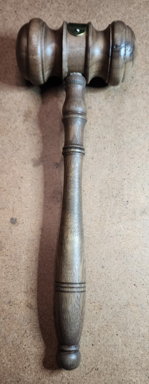2 Vtg Wood GAVELS From the Original Fresno County Courthouse 1877-1966, Calif.
