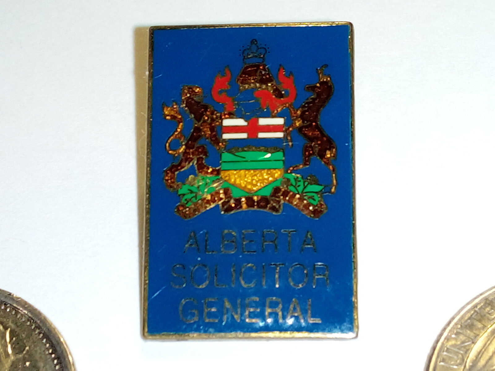 Vintage Alberta Solicitor General Enamel Pin