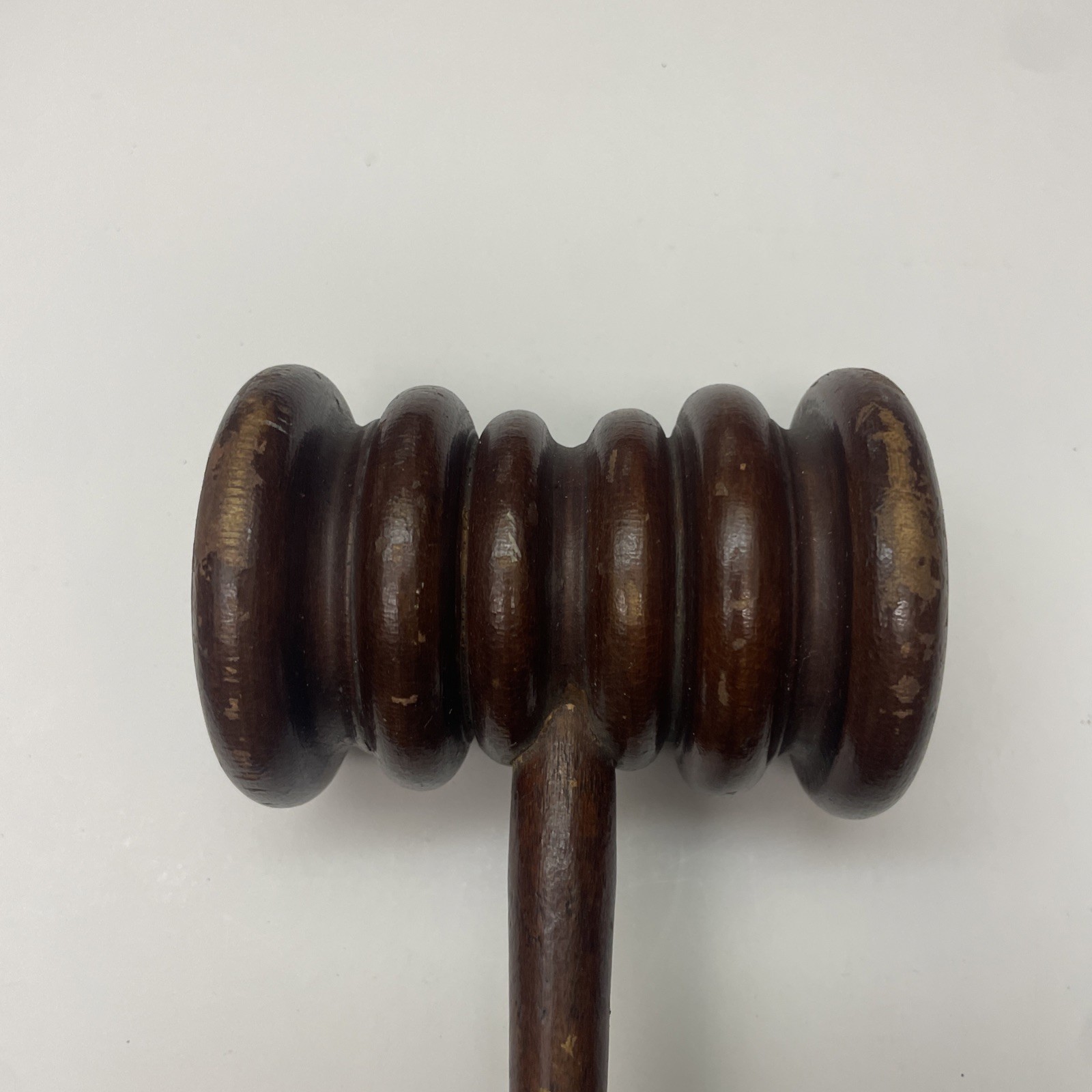 Vintage Wooden Gavel Wood Judge Auctioneer Mallet 11” Meeting Hammer