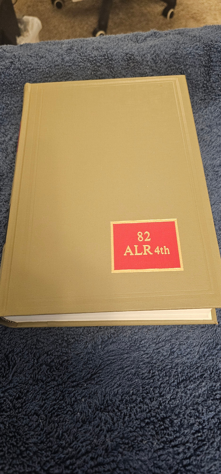 Law Reference Book American Law Reports 4th series Volume #82
