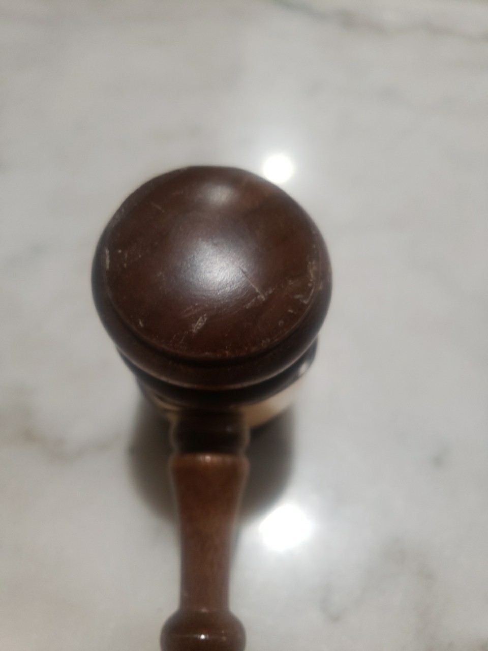 Professional Wood Gavel with Brass Band – Made in USA