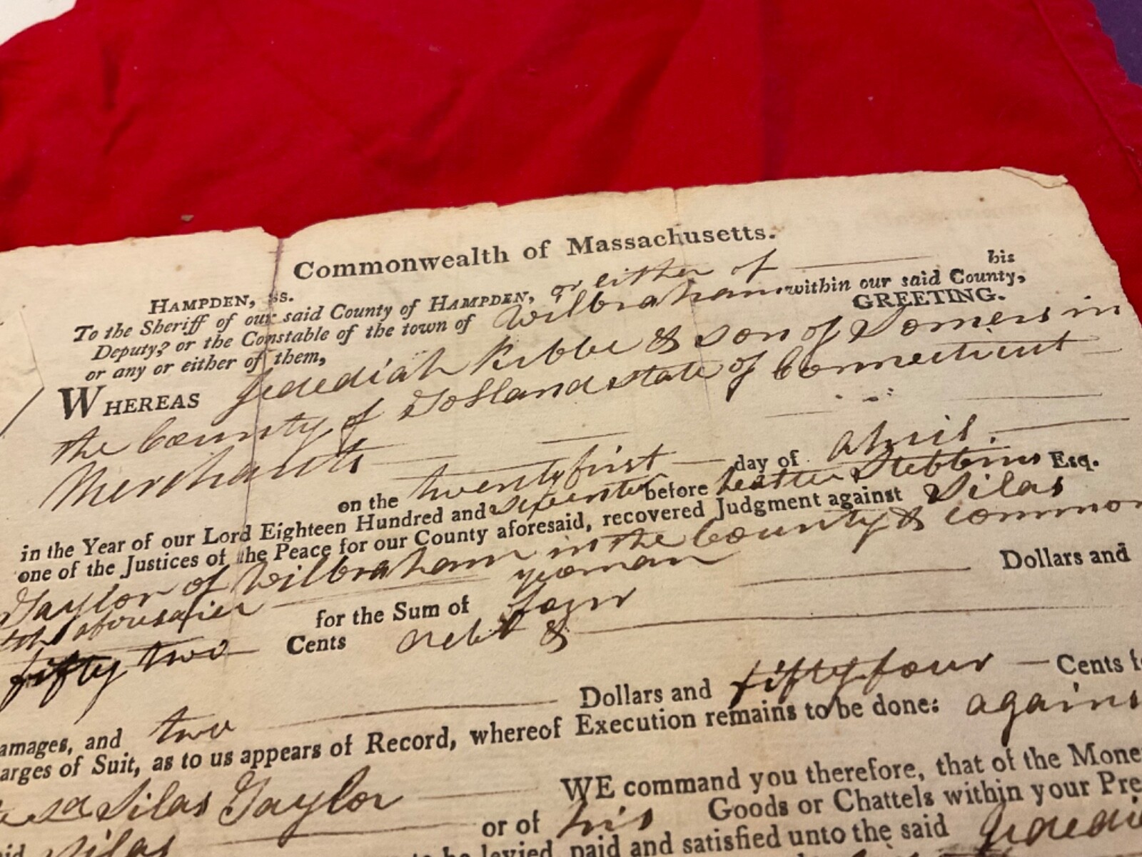 DEBTORS PRISON GOAL COMMITMENT MASSACHUSETTS INTERESTING #1849