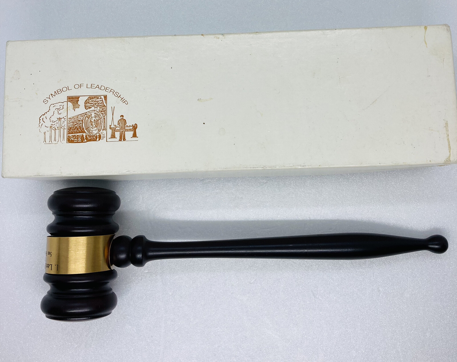 Rare NCBW President Mahogany Wood Gavel 2004 Commemorative Gift USA Made 23