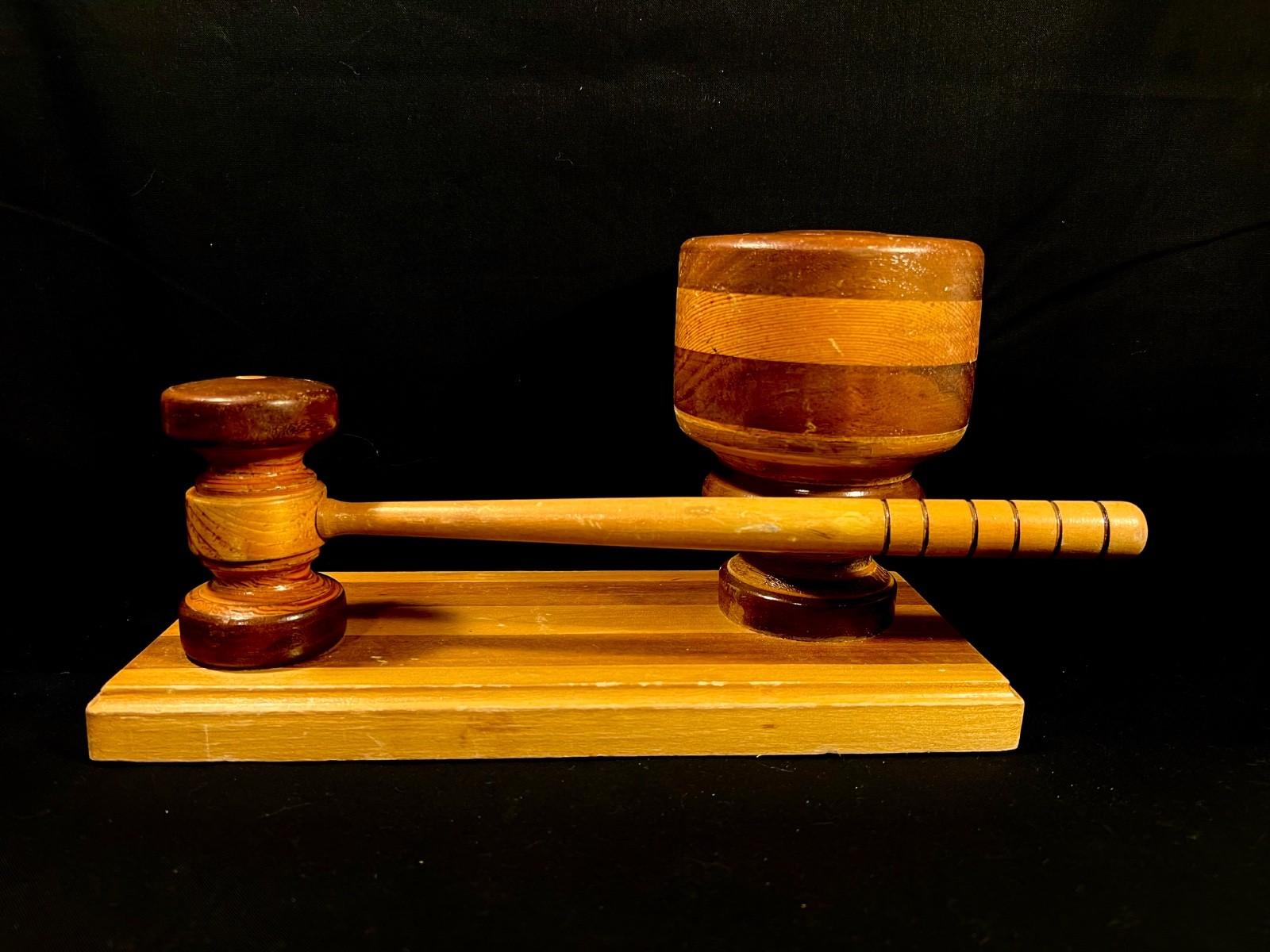 Wood Gavel and Sound Block Presentation Set 12.5″ x 4.5″ x 6″