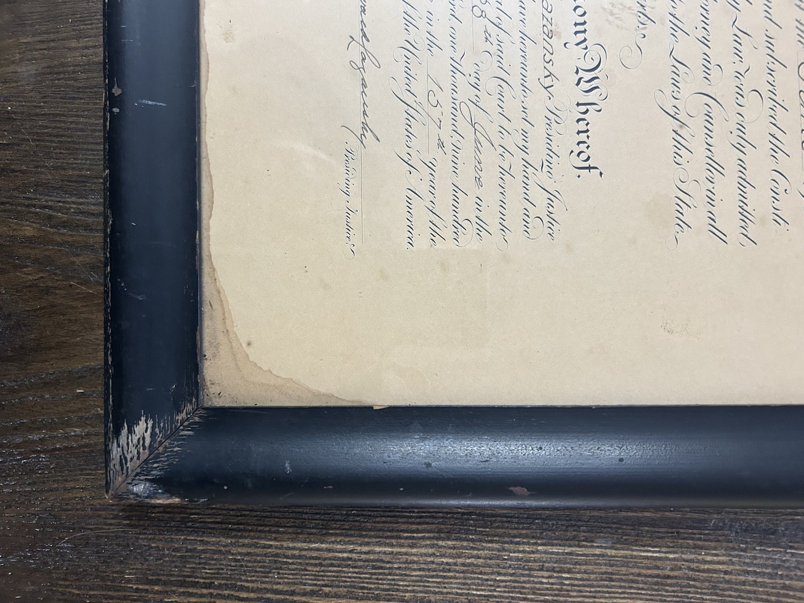 Certificate to practice as an attorney. Issued by the Supreme Court of NY, 1933