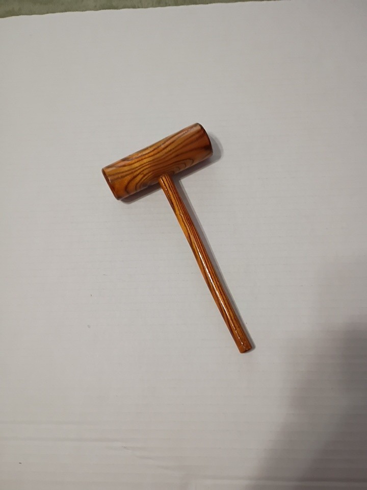 Vintage Wood Gavel – Brown Finish Home-Made
