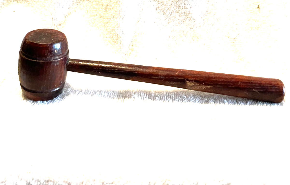 VINTAGE WOODEN JUDGE GAVELS AUCTIONEERS MEETINGS PRIMITIVES FOLK ART CARVED