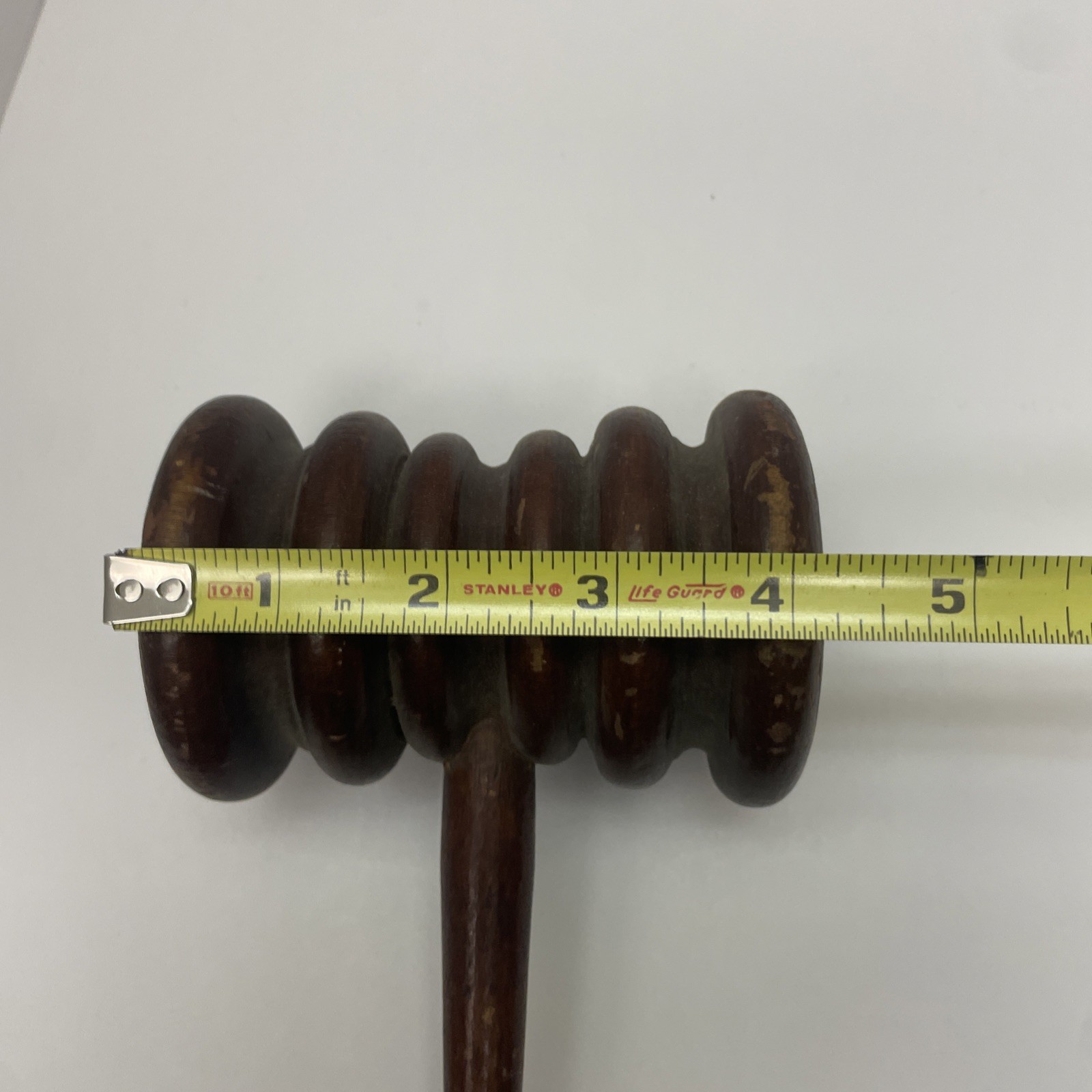 Vintage Wooden Gavel Wood Judge Auctioneer Mallet 11” Meeting Hammer