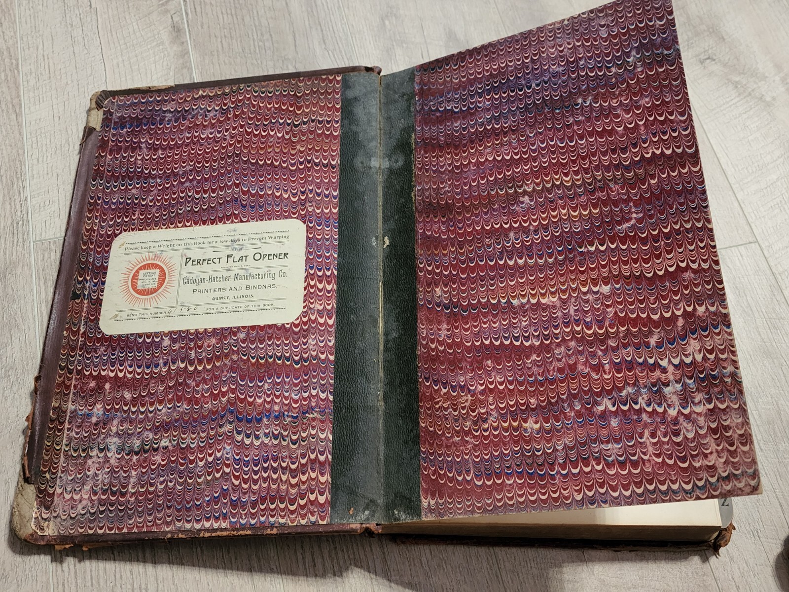 1928 CLINTON COUNTY MISSOURI LEATHER BOUND WITNESS AFFIDAVIT FEES COURT LEDGER