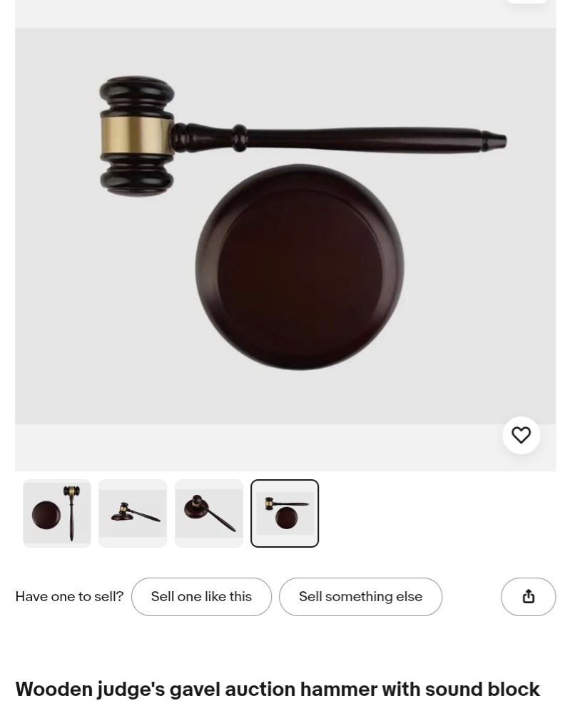 1 Set Gavel and Block Wooden Judge Hammer Gavel Sound Block Court Hammer Judge