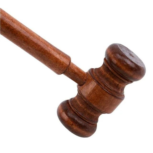 Brown Handmade Wooden Gavel, Vintage Judge Gavel, Auction Gavels, Props and Clot