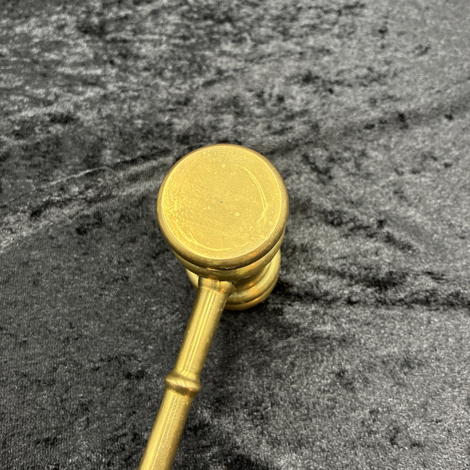 Vintage Brass Gavel Judge Lawyer Bar Exam Grad Gift Paperweight Office Justice