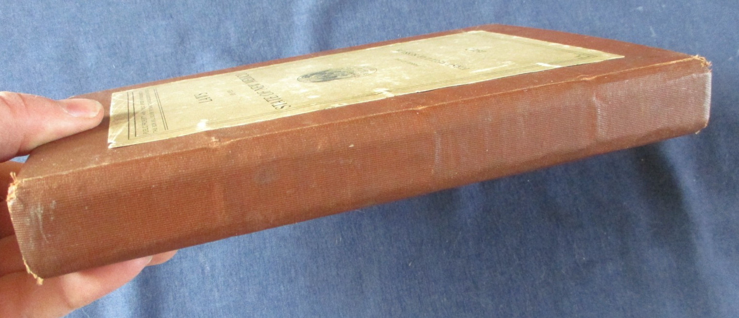 1912 State Laws of New Mexico Hardcover Book First Regular Session