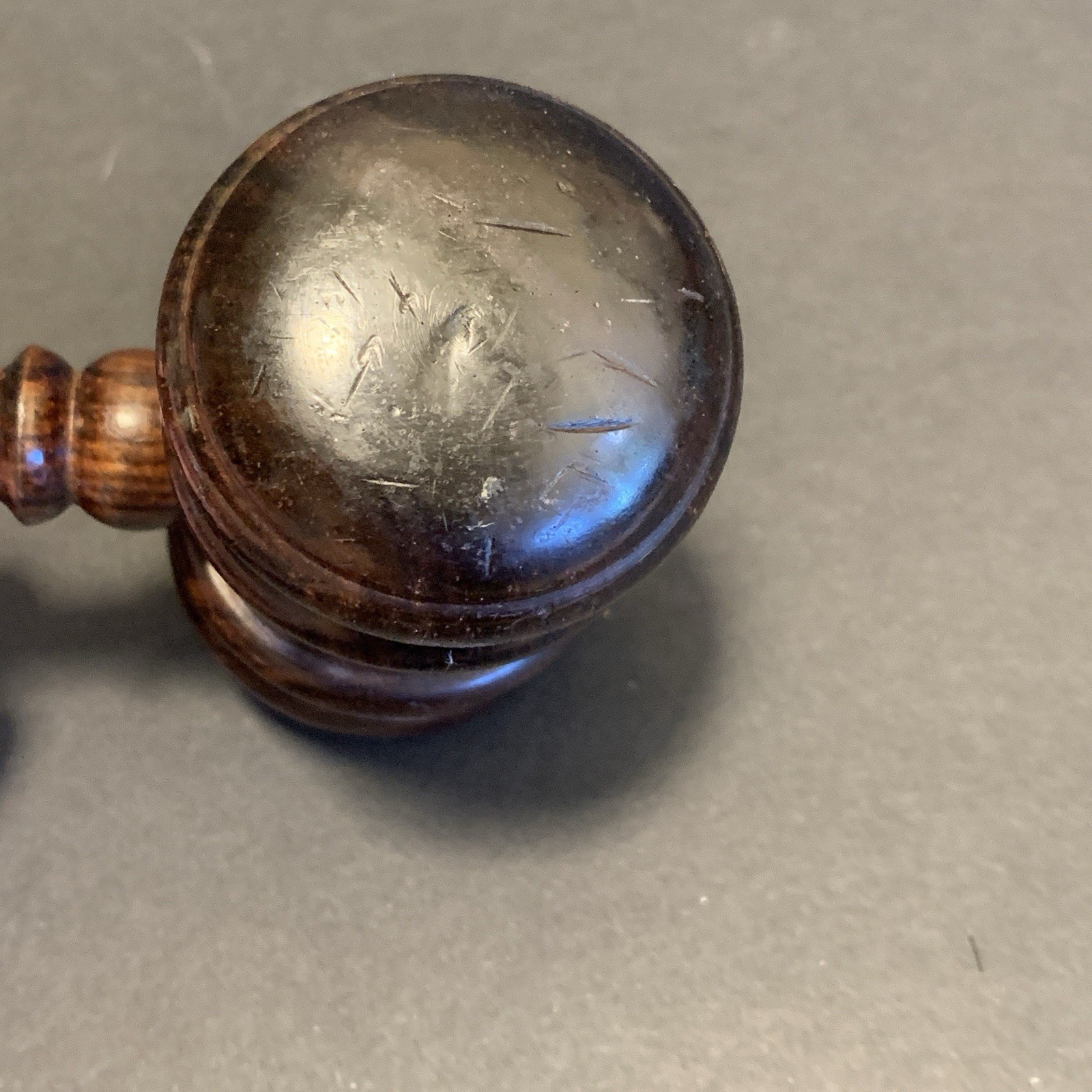 Vintage Wooden Gavel Judge Lawyer Auctioneer Collectible Prop Cosplay Court Wood