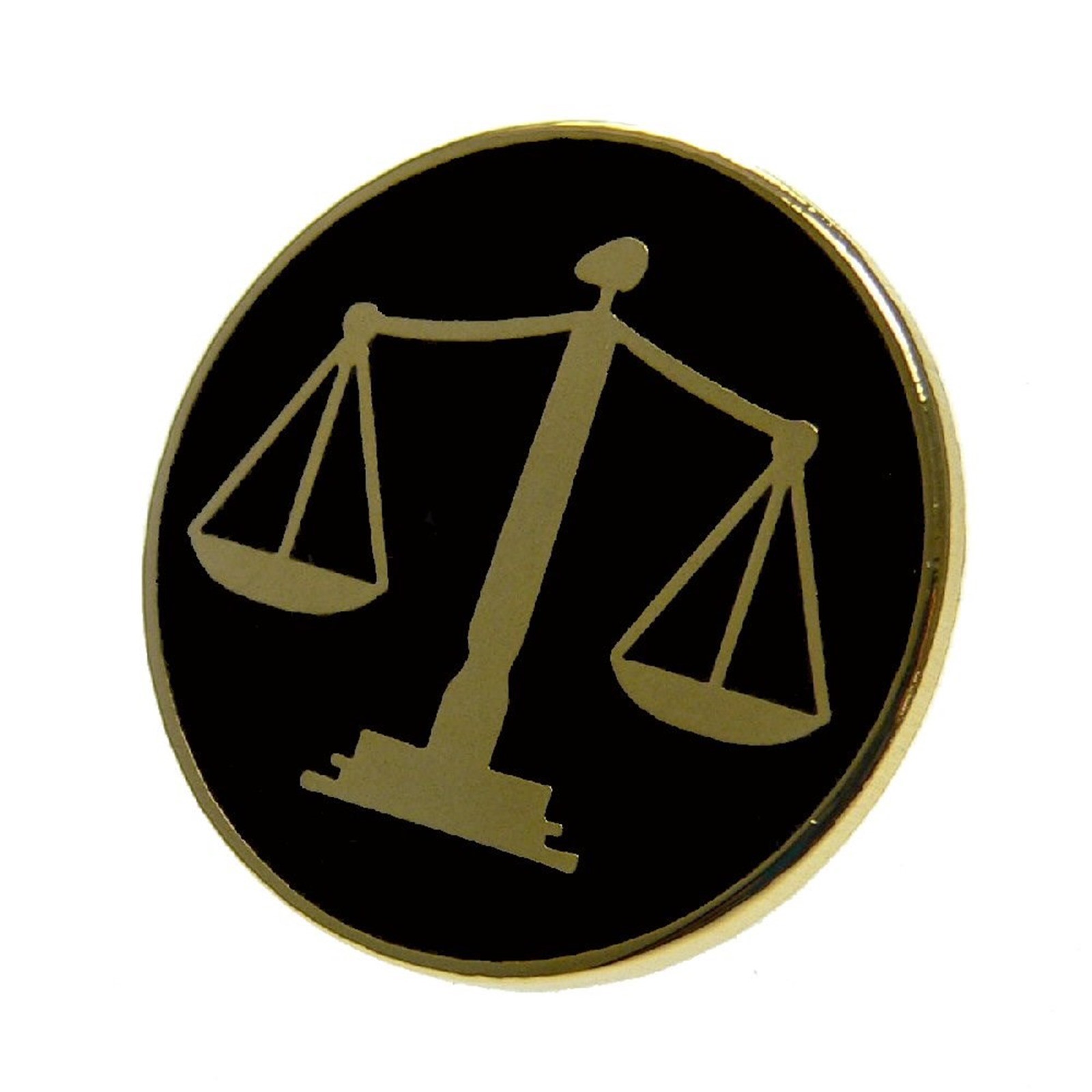 Scales of Justice Lapel Pin Judge Courts Law Paralegal Lawyer Attorney