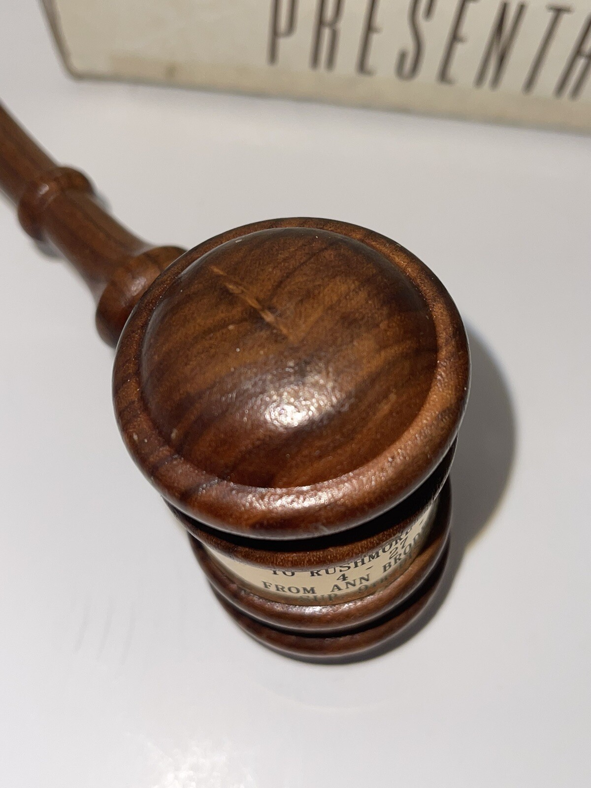 Drueke’s Presentation Wood Gavel No 91 With Box
