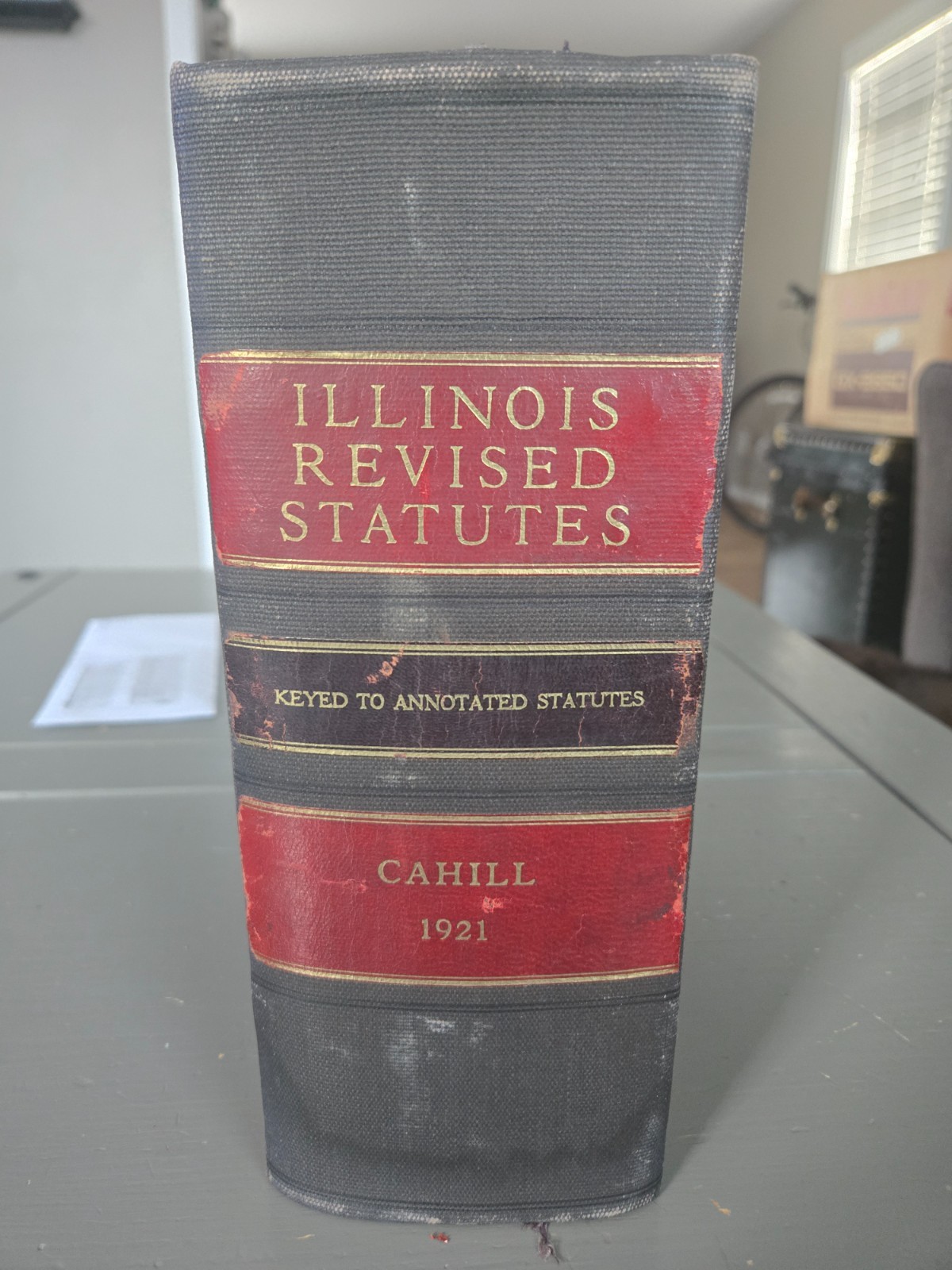 ILLINOIS REVISED STATUTES 1921 James Cahill «Keyed To Annotated Statutes» Law