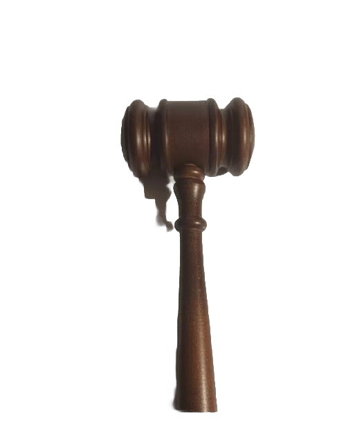 VINTAGE 10 «LONG SYMBOL OF LEADERSHIP WOOD GAVEL IN BOX