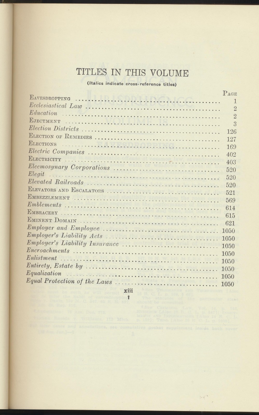 American Jurisprudence Eavesdropping Eminent Domai 18 Federal Criminal Procedure