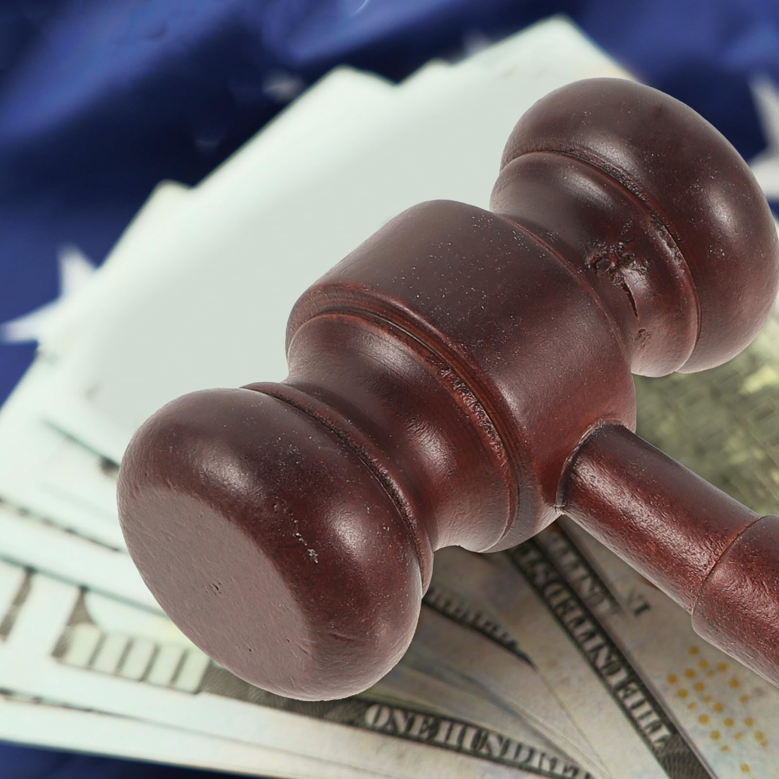 1 Set Judge Hammer Gavel Sound Block Costume Accessories Law and Auction Court