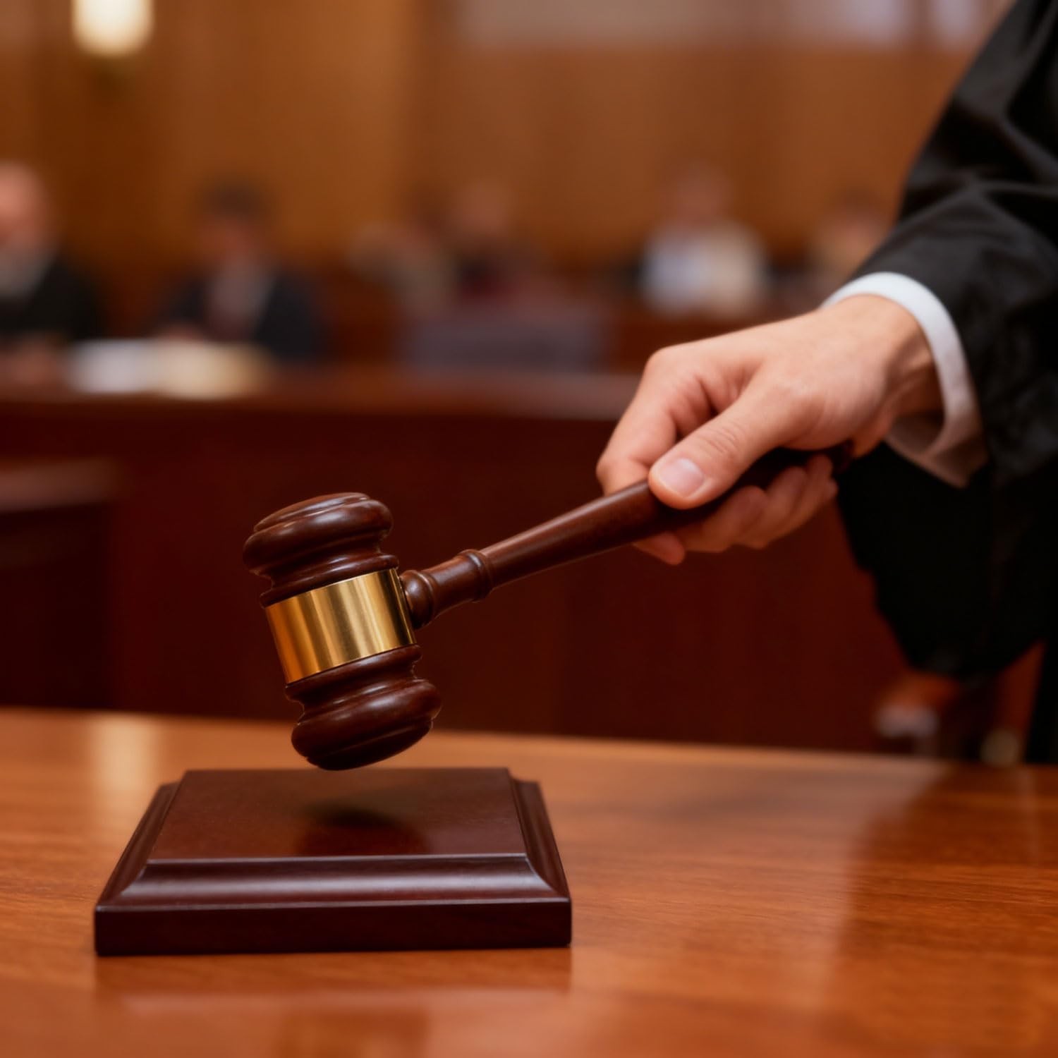 Handcrafted Wooden Gavel & Block Set – Ideal for Judges, Lawyers, Auctions, Gift
