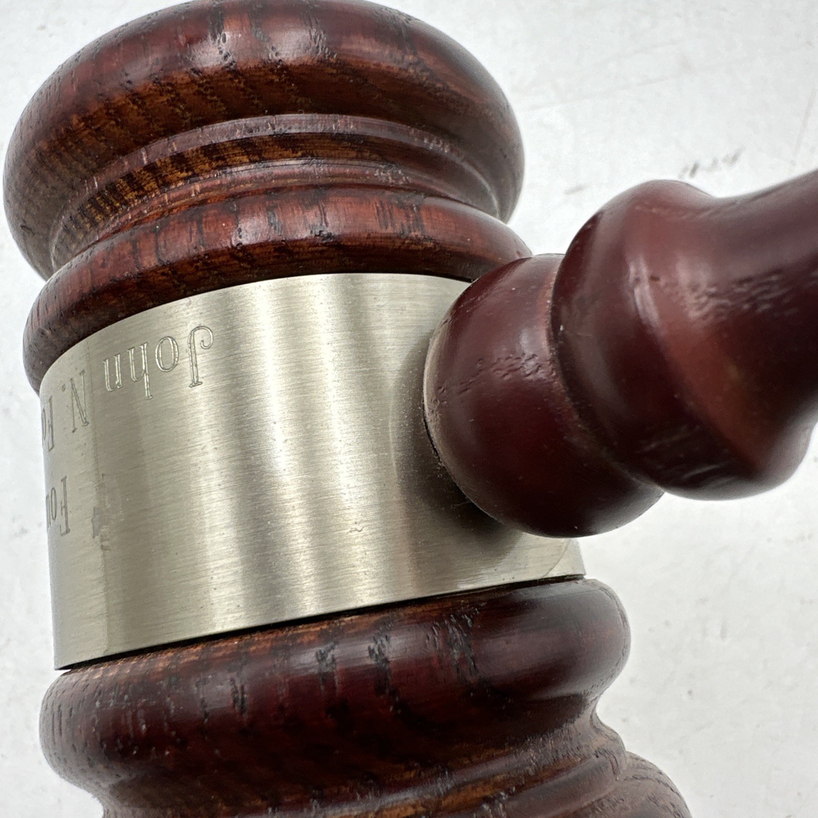 Vtg Wooden Gavel For Interurban Clinical Club 1993 Honorary President Mallet 10”