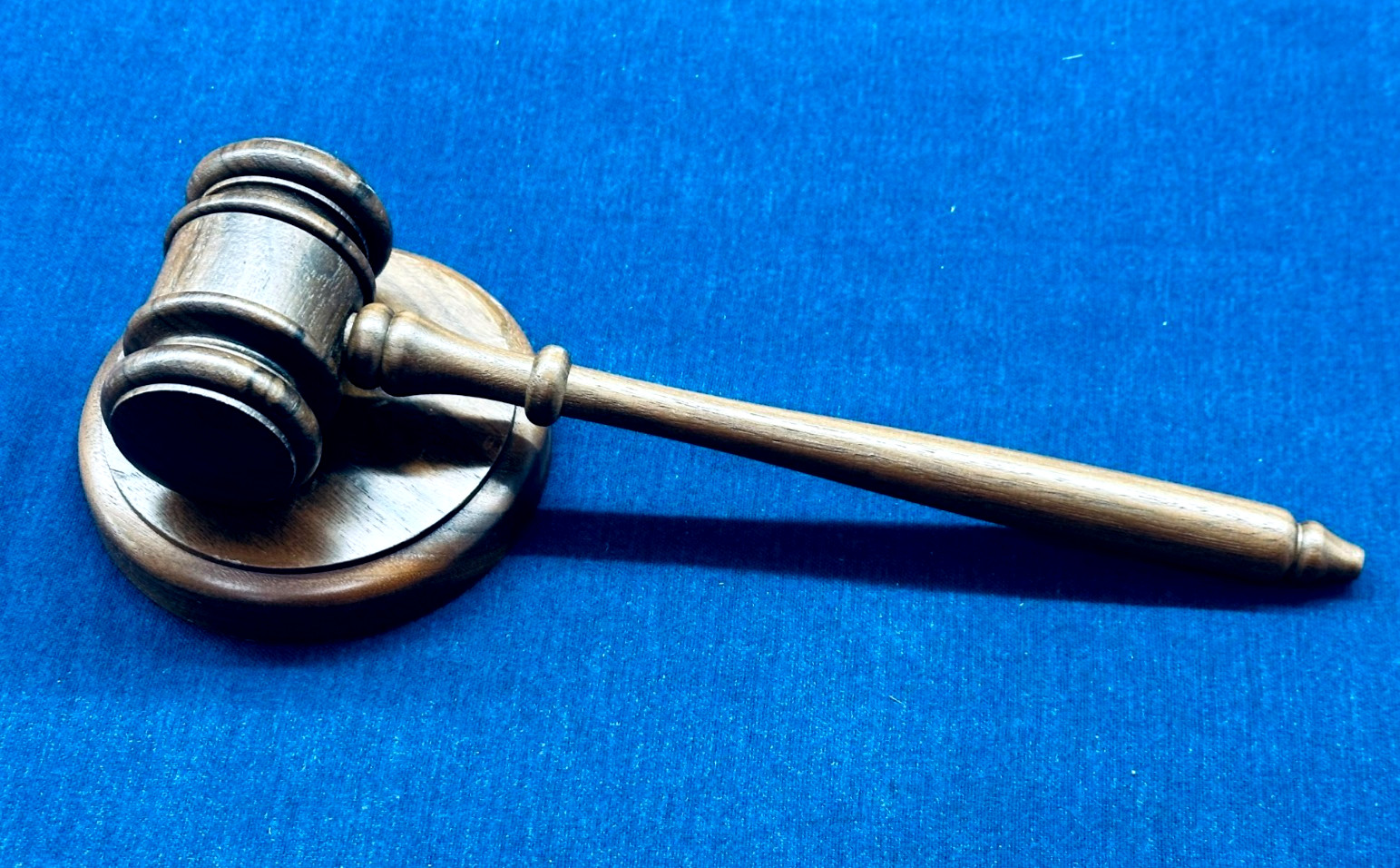 Vtg Wooden Ceremonial Hummer Gavel Judge Chairman Auctioneer Tool w/Sound Block