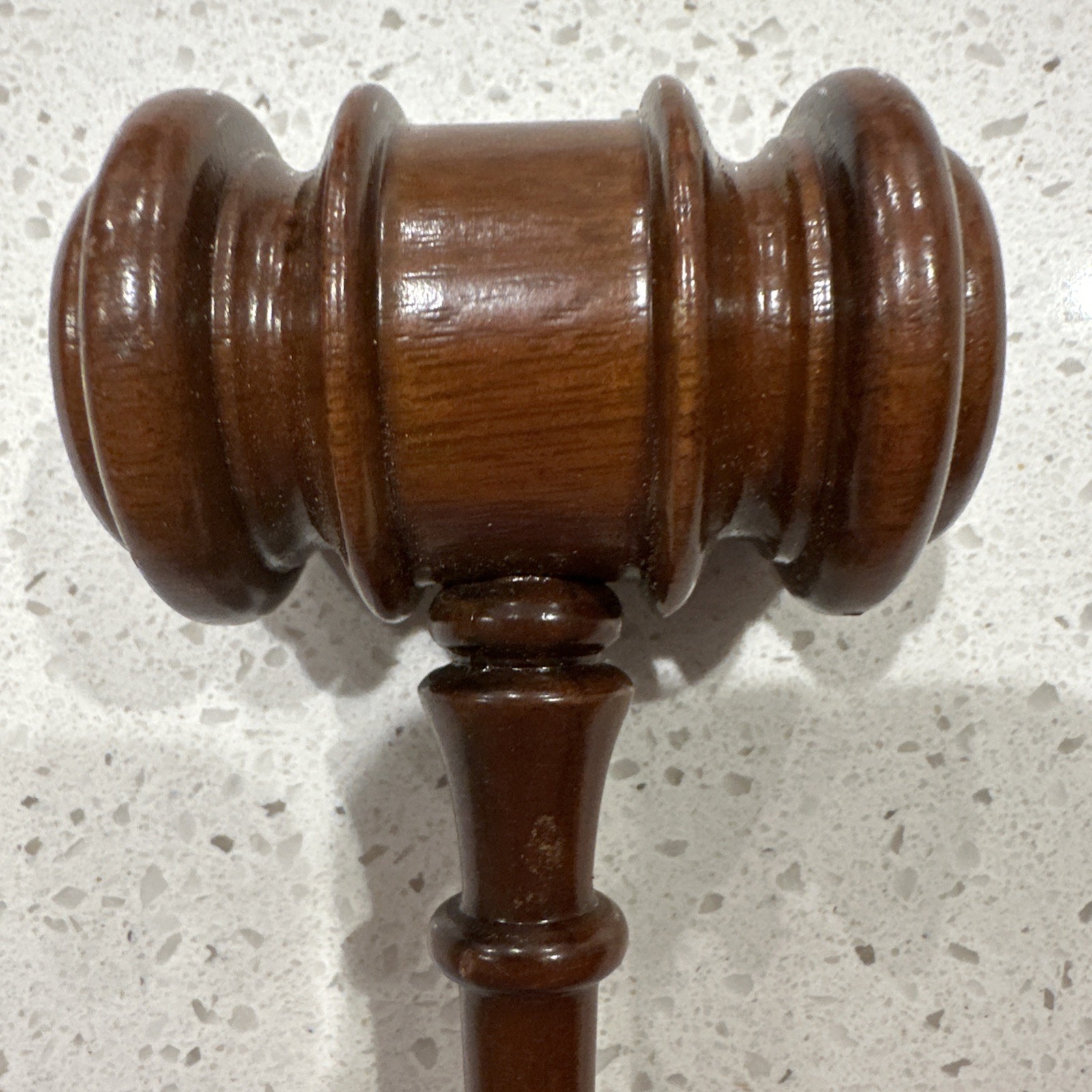 Vintage Wooden Judge’s Gavel Mallet 1990’s 10 Inch Walnut