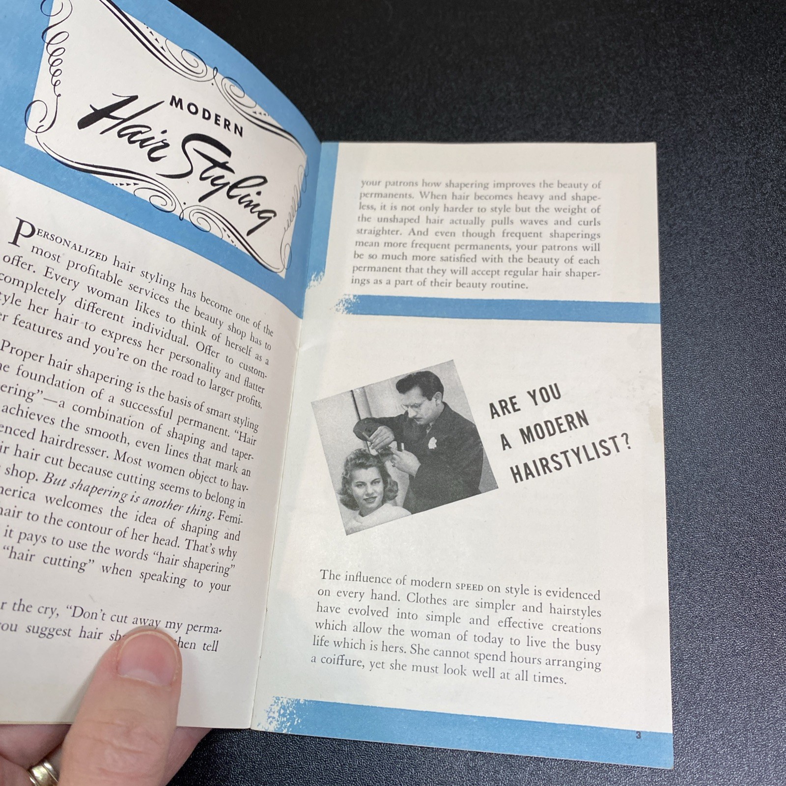 1950’s Minnesota State Board of Hairdressing Beauty Examiners Laws Pamphlet VTG