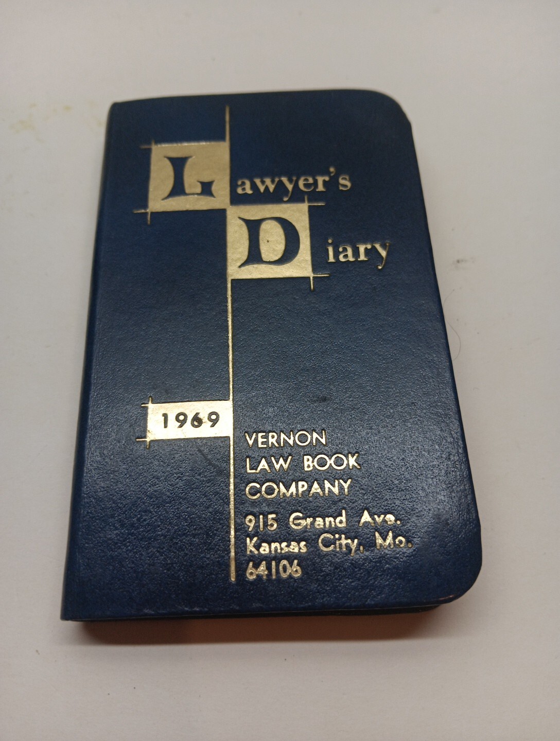 Lawyers Diary 1948, 1969 Vintage Genuine Leather Cover Booklet Date Book