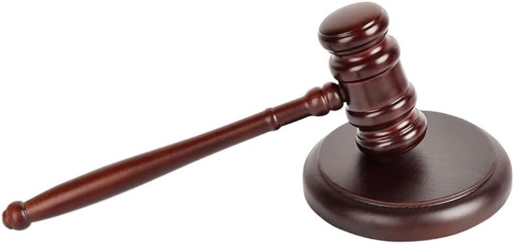 Professional Wooden Gavel and Block Set – Exquisite Craftsmanship for Court Use