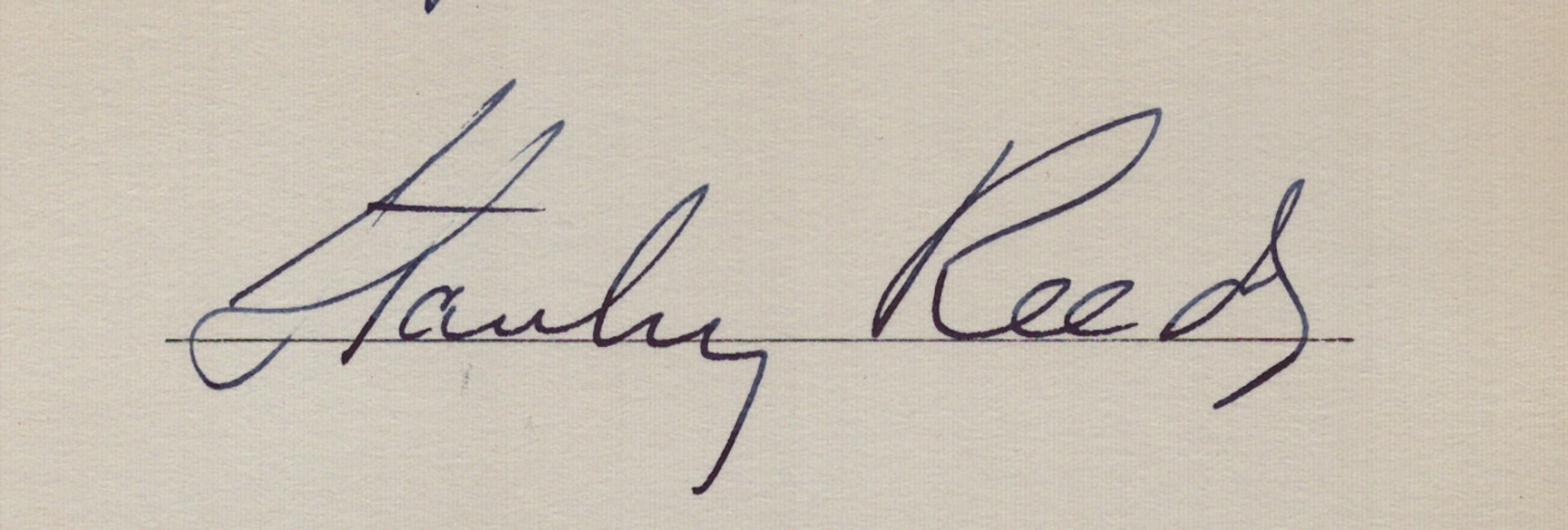 STANLEY F. REED – AUTOGRAPH QUOTATION SIGNED 07/06/1947