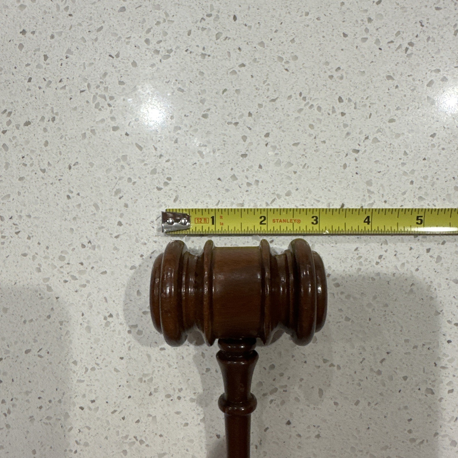 Vintage Wooden Judge’s Gavel Mallet 1990’s 10 Inch Walnut