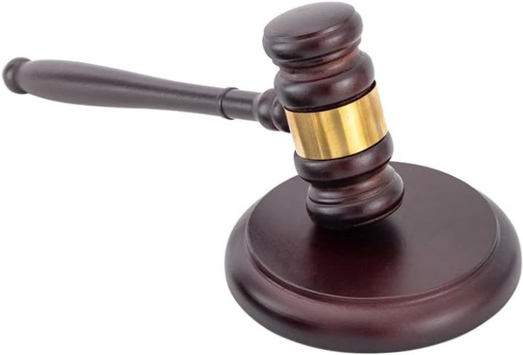 Handcrafted Wooden Gavel & Sound Block Set – Perfect for Lawyers & Judges