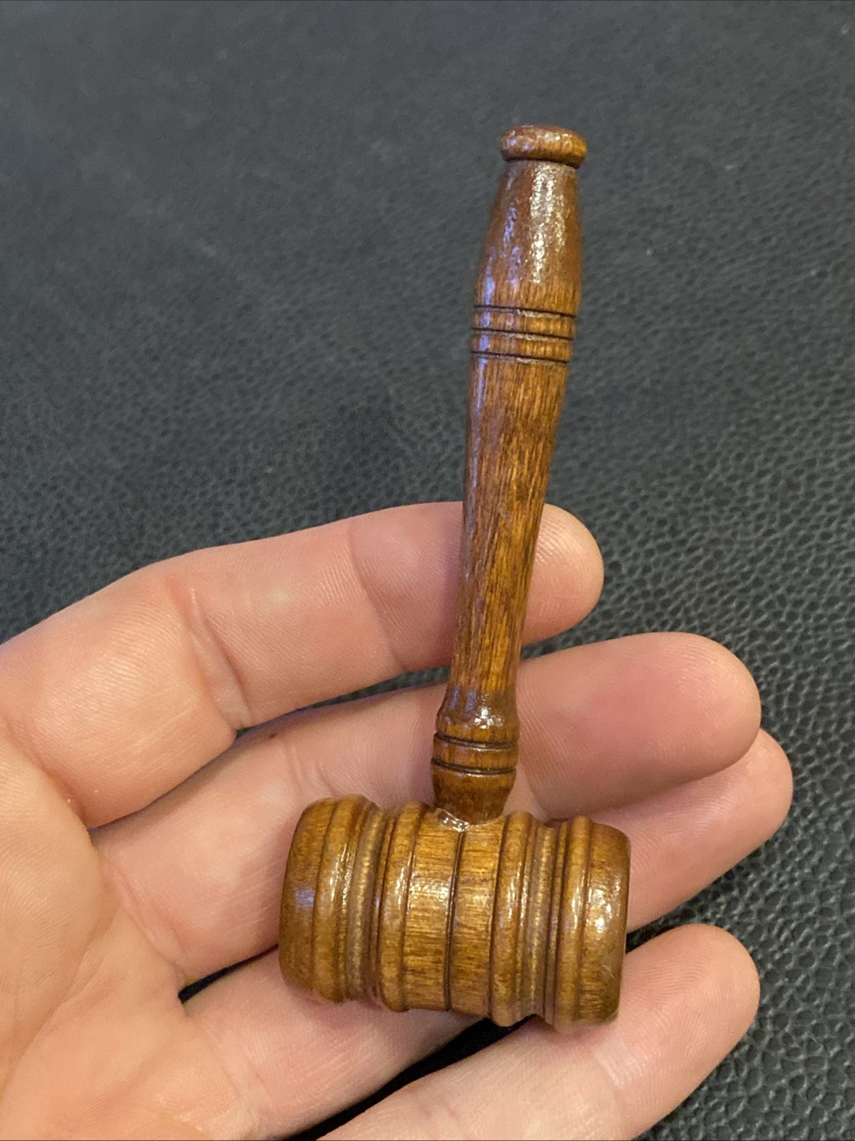 VTG 1960s VFW LOGO MINI TURNED WOOD GAVEL JUDGE’S GAVEL VETERANS OF FOREIGN WARS
