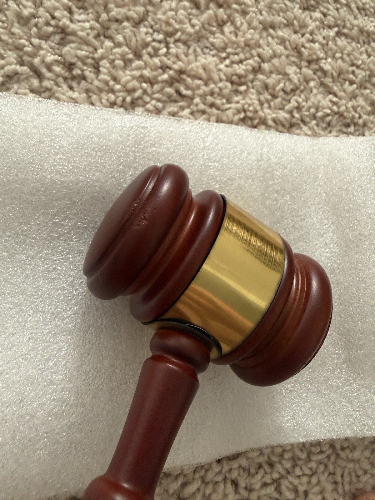 NEW Wooden Gavel and Sound Block Set for Judge Auctioneer Lawyer *Pls read*