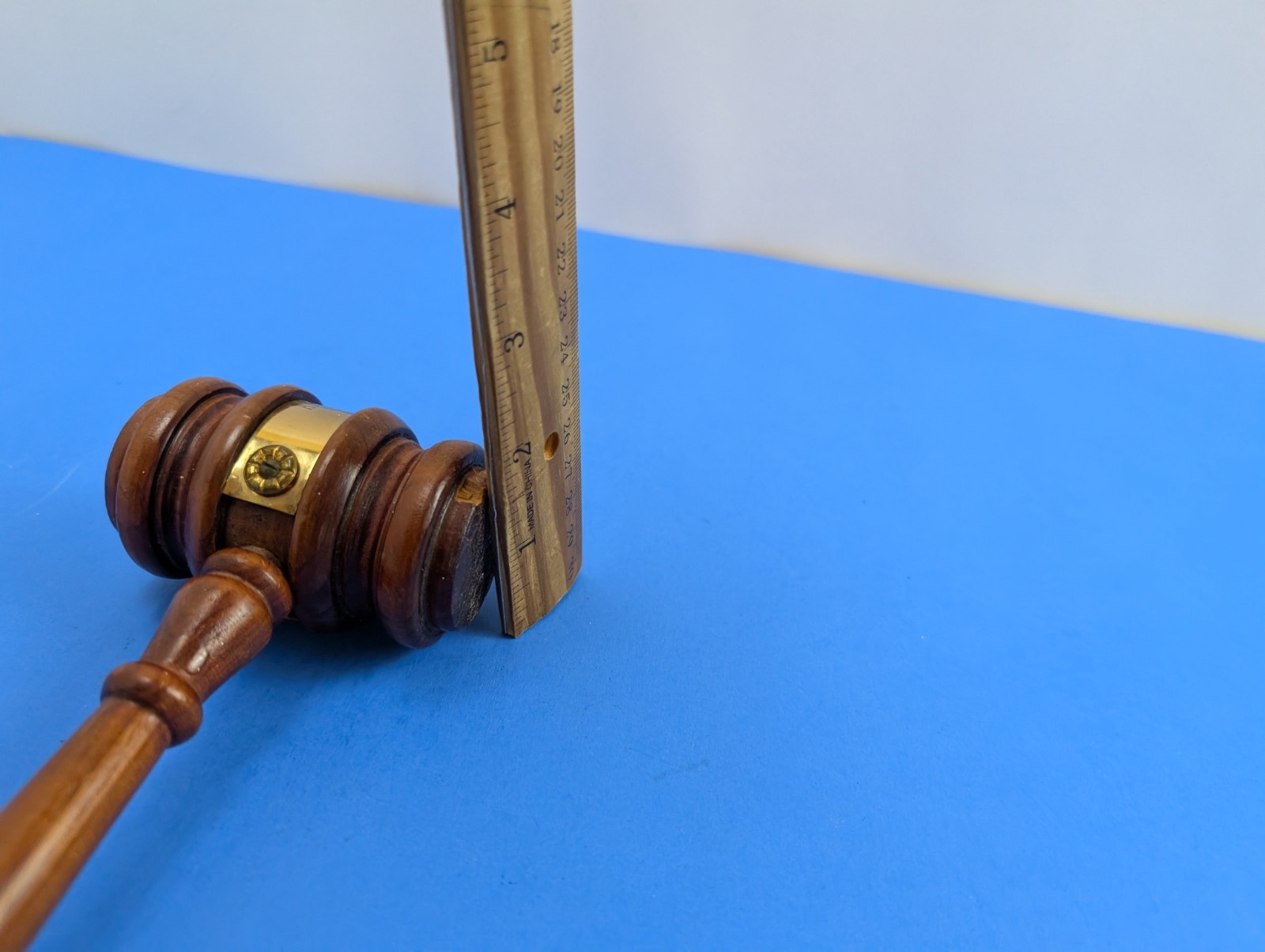Vintage Authentic Wood Judge Gavel 1972 Adult Services Court