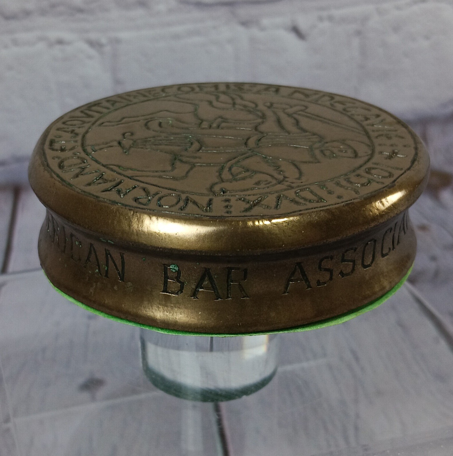 Vintage 1985 Solid Brass American Bar Association (ABA) commemorative Gavel