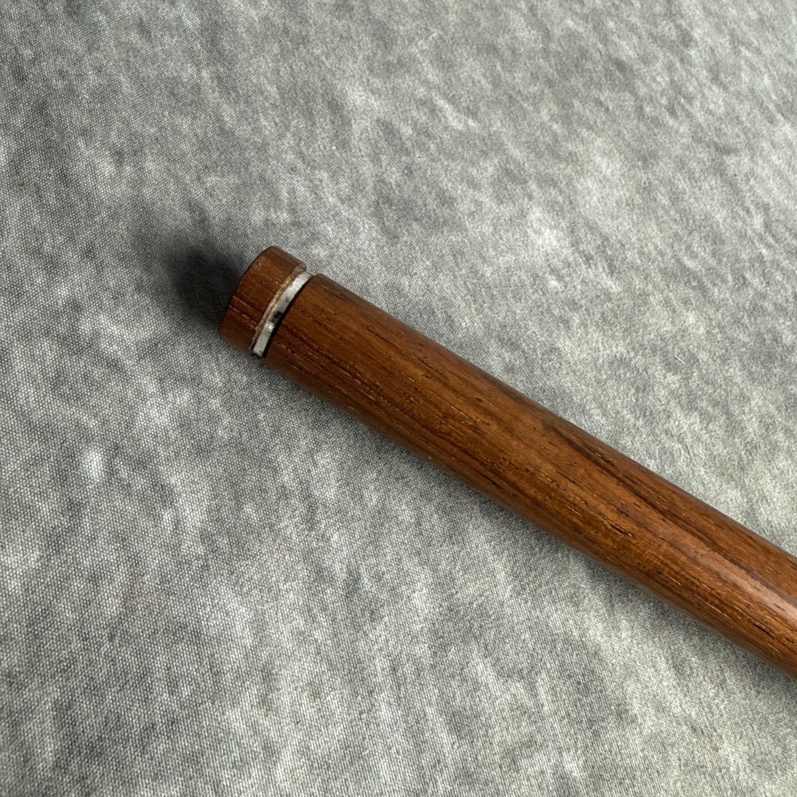 Vintage Wooden Judges Gavel Decorative Metal Bands 10”