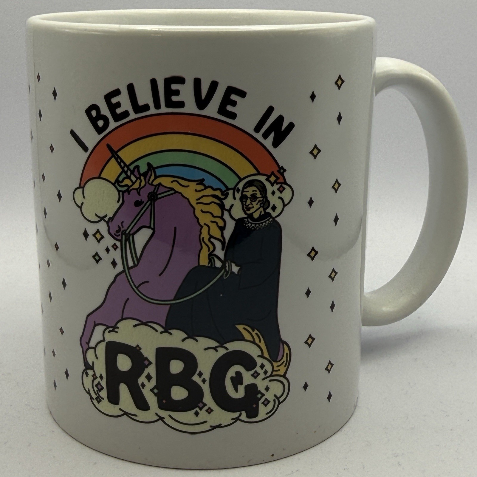 “I Believe In RBG” 10oz Mug – Ruth Bader Ginsburg Supreme Court Justice