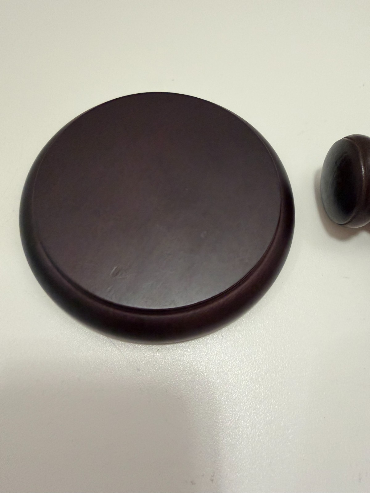 Handmade Wooden Gavel and Sound Block Set for Lawyers Judges Auction Courtroom