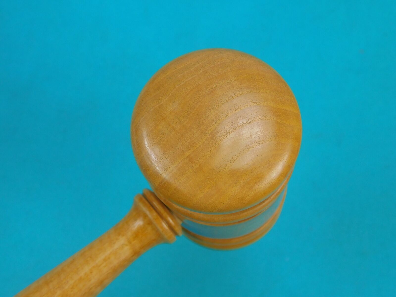 Custom Made William F Bremer Golden Rain Koelreuteria Judge Gavel w/ Stand