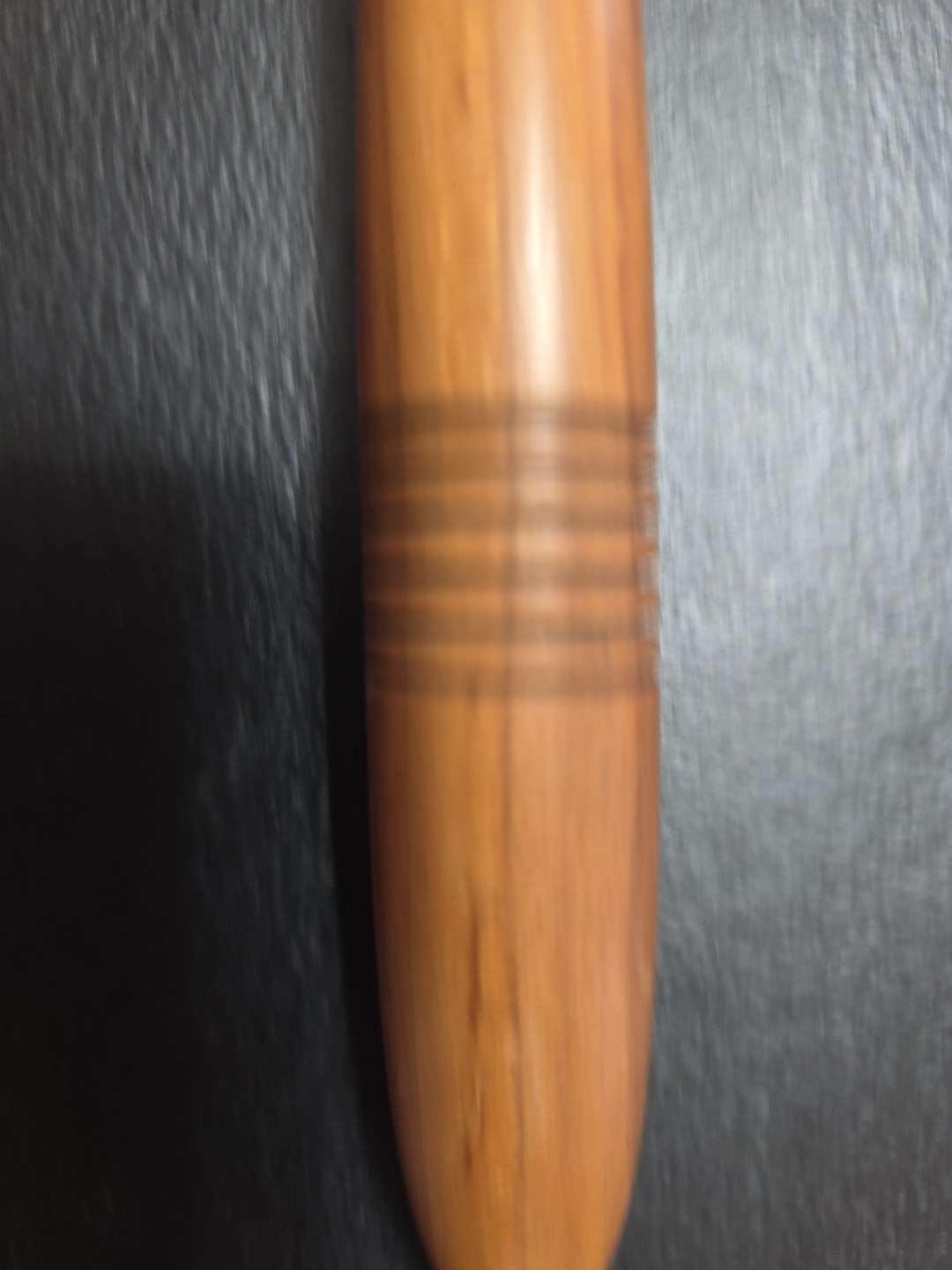 Vintage Wooden Gavel Circular Grooving, 11″ Long
