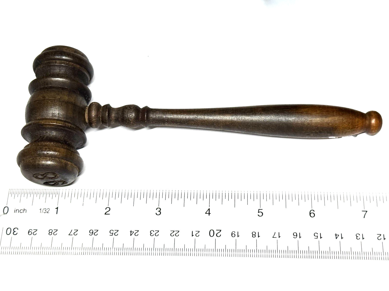 Vintage Wooden Gavel Wood Meeting Judges Judge ORDER COURT Costume Patina #98 86