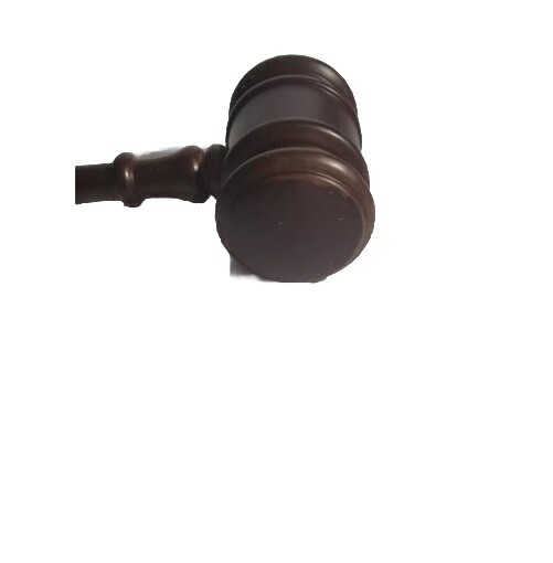 VINTAGE 10 «LONG SYMBOL OF LEADERSHIP WOOD GAVEL IN BOX