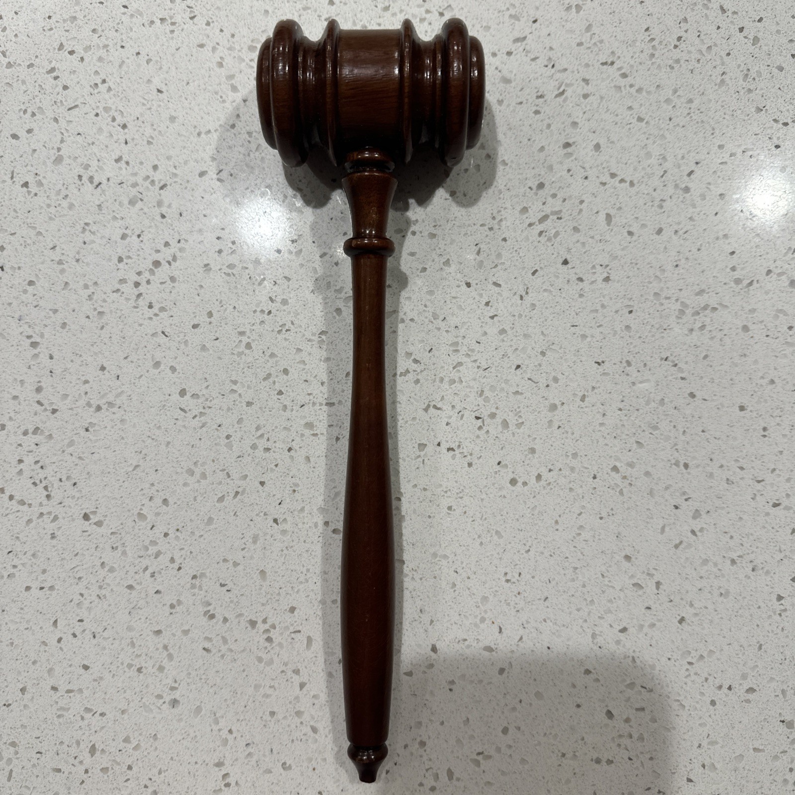 Vintage Wooden Judge’s Gavel Mallet 1990’s 10 Inch Walnut